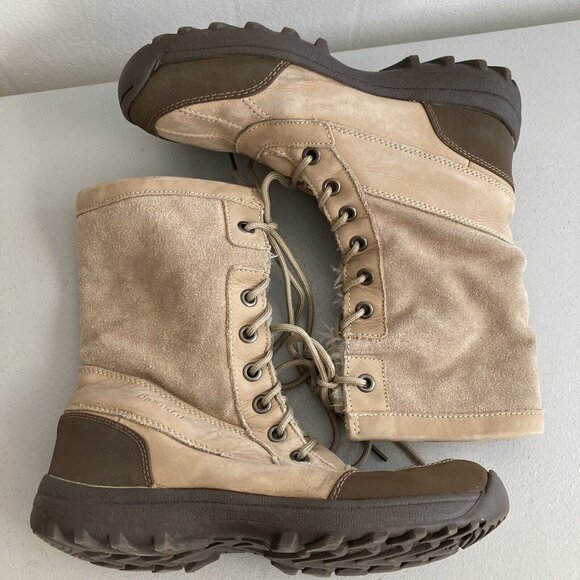 Bjorndal Suede Leather Boots Hickory Fleece Lined Snow Winter Zip Woman'… - Picture 1 of 13